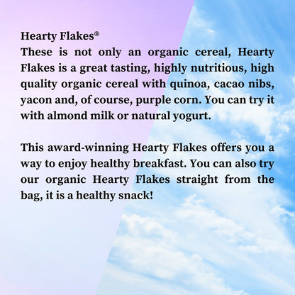 有機藜麥可可紫粟米脆片 Hearty Flakes® Organic Purple Corn, Quinoa, Yacon and Cacao Flakes